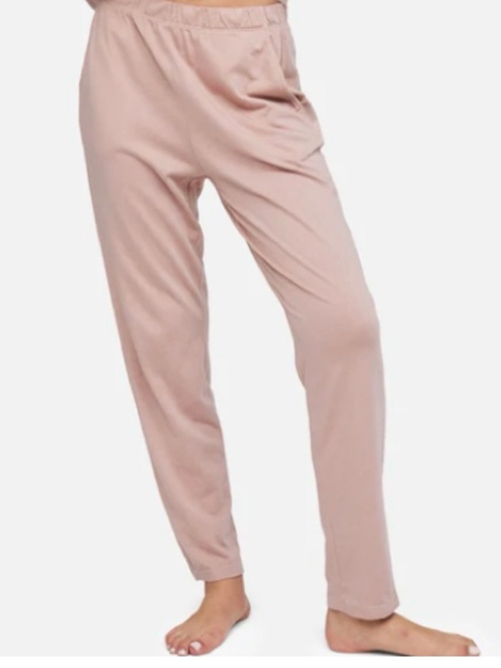 LIKE NEW! MATE The Label Organic Women's Soft Jogger Pants Blush Pink Sz XS